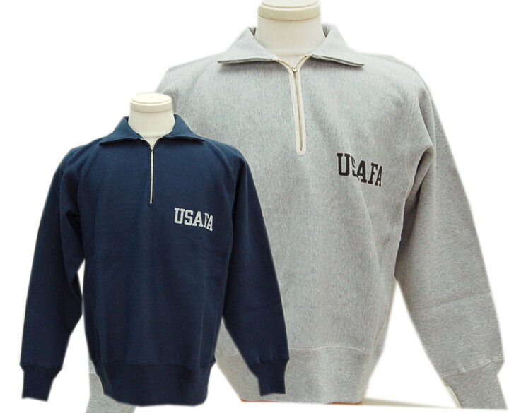 楽天市場】WAREHOUSEウエアハウス ハーフジップスウェット 485 USAFA 