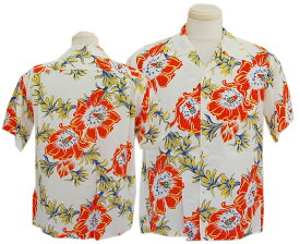 SUN SURFサンサーフ 半袖 2020 RAYON HAWAIIAN SHIRT SS38315 “NIGHT BLOOMING CEREUS”(OFF WHITE)