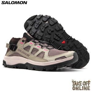 SALOMON TECHAMPHIBIAN 5 W SILVER SAGE/IRON/KNOCKOUT PINK L49110600 �T������ �e�b�N�A���t�B�r�A�� 5 �E�B�����Y ���f�B�[�X �E�H�[�^�[ �V���[�Y