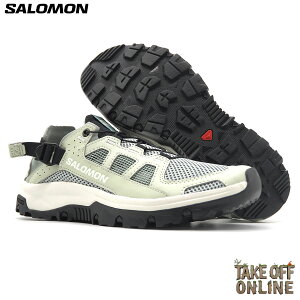 SALOMON TECHAMPHIBIAN 5 W GREEN MILIEU/SEA FOAM/CLEARLY AQUA L49110700 �T������ �e�b�N�A���t�B�r�A�� 5 �E�B�����Y ���f�B�[�X �E�H�[�^�[ �V���[�Y