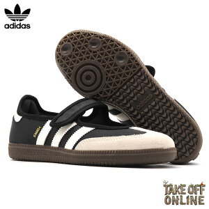 ADIDAS SAMBA JANE W CORE BLACK/OFF WHITE/GOLD METALLIC IH9207 �A�f�B�_�X �T���o �W�F�[�� W �R�A�u���b�N/�I�t�z���C�g/�S�[���h ���^���b�N ���f�B�[�X