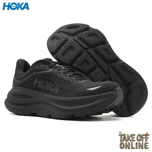 HOKA BONDI 9 W BLACK/BLACK 1162012-BBLC �z�J �{���_�C 9 ���f�B�[�X �u���b�N/�u���b�N