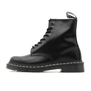 1460 WHITE STITCH ANKLE BOOTS BLACK SMOOTH 24758001