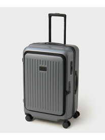 【CITY BLACK】スーツケース Mサイズ(フロント横開きエキスパンダブル) TAKEO KIKUCHI タケオキクチ バッグ スーツケース・キャリーバッグ シルバー ブラック【送料無料】[Rakuten Fashion]