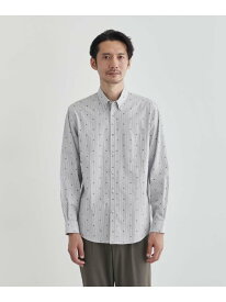 【SALE／30%OFF】ハットモチーフ ジャカード ストライプ シャツ TAKEO KIKUCHI タケオキクチ トップス シャツ・ブラウス レッド オレンジ グレー ブルー【RBA_E】【送料無料】[Rakuten Fashion]