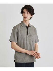 【SALE／40%OFF】千鳥柄ポロシャツ TAKEO KIKUCHI タケオキクチ トップス ポロシャツ ネイビー ブラック ピンク【RBA_E】【送料無料】[Rakuten Fashion]