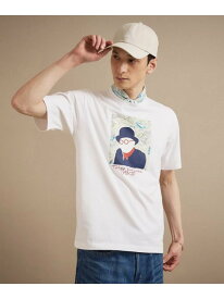 【SALE／57%OFF】ポートレートアートTシャツ TAKEO KIKUCHI タケオキクチ トップス カットソー・Tシャツ オレンジ ホワイト グリーン ネイビー【RBA_E】【送料無料】[Rakuten Fashion]