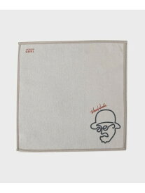 ラインアートプリント フォンカチ TAKEO KIKUCHI タケオキクチ ファッション雑貨 ハンカチ・ハンドタオル ネイビー ブルー ブラウン レッド グレー ブラック[Rakuten Fashion]