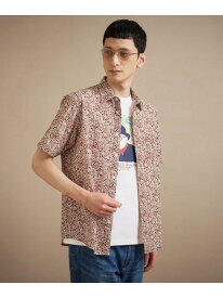 【SALE／50%OFF】リップル小花シャツ TAKEO KIKUCHI タケオキクチ トップス シャツ・ブラウス ネイビー レッド ブルー【RBA_E】【送料無料】[Rakuten Fashion]