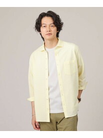 【SALE／40%OFF】【抗菌防臭/7分袖】サッカージャージ ストライプシャツ TAKEO KIKUCHI タケオキクチ トップス シャツ・ブラウス ホワイト ブルー ネイビー ピンク イエロー オレンジ グリーン ベージュ グレー【RBA_E】【送料無料】[Rakuten Fashion]