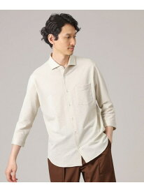 【SALE／40%OFF】【抗菌防臭/7分袖】サッカージャージ ストライプシャツ TAKEO KIKUCHI タケオキクチ トップス シャツ・ブラウス ブルー オレンジ グリーン ネイビー ホワイト グレー ベージュ【RBA_E】【送料無料】[Rakuten Fashion]