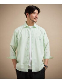 【SALE／57%OFF】【接触冷感】ハイブリッド リネン 七分袖シャツ TAKEO KIKUCHI タケオキクチ トップス シャツ・ブラウス オレンジ ブルー ネイビー【RBA_E】【送料無料】[Rakuten Fashion]