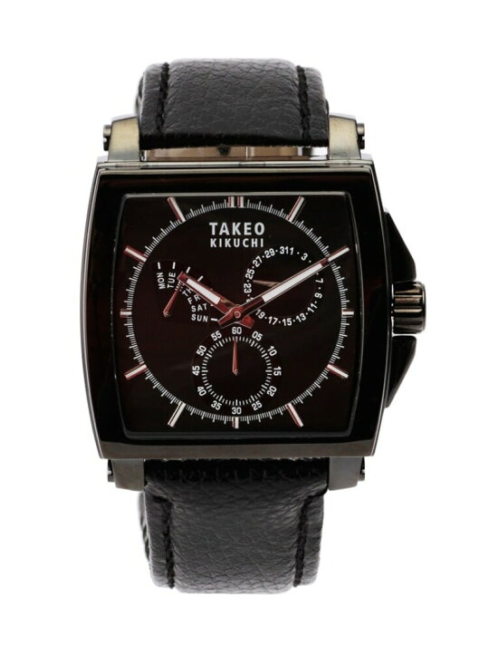 楽天市場】【SALE／30%OFF】◇レザーベルトクロノグラフウォッチ TAKEO 