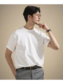 【SALE／50%OFF】ワンストローク刺繍 半袖 Tシャツ TAKEO KIKUCHI タケオキクチ トップス カットソー・Tシャツ ネイビー オレンジ ブラウン ホワイト グリーン【RBA_E】[Rakuten Fashion]