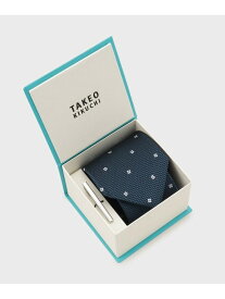 【SALE／15%OFF】【BOX/LIMITED】フラワードットネクタイ&タイバーセット TAKEO KIKUCHI タケオキクチ スーツ・フォーマル ネクタイ・蝶ネクタイ グリーン ブラウン レッド ネイビー【RBA_E】【送料無料】[Rakuten Fashion]