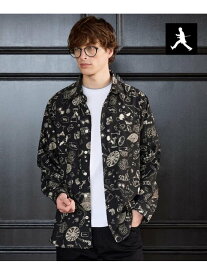 【BOWLER HAT LABEL】日本製PLAYプリントシャツ TAKEO KIKUCHI タケオキクチ トップス シャツ・ブラウス ブラック ワインレッド【送料無料】[Rakuten Fashion]