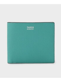 【SALE／5%OFF】【ソフト&ナチュラル】ミニメッシュ レザー 2つ折り財布 TAKEO KIKUCHI タケオキクチ 財布・ポーチ・ケース 財布 ネイビー イエロー ブルー ブラック グレー【RBA_E】【送料無料】[Rakuten Fashion]