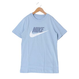 5/25-5/26 2日間限定ゲリラバーゲン ナイキ 新作 Tシャツ 上 ジュニア NIKE 半袖 ビッグロゴ 綿T コットン100% AR5252 青 ブルー| 男 女の子 キッズ 男の子 スポーツウェア トレーニングウェア