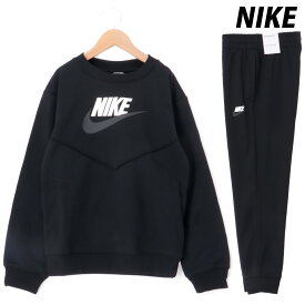 新作 ナイキ スウェット 上下 ジュニア NIKE クルーネック カジュアル FD3090| セットアップ 上下セット 男 女の子 キッズ スポーツウェア トレーニングウェア ドライ