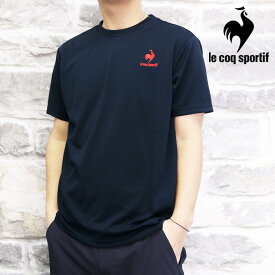 ルコック Tシャツ 上 メンズ le coq sportif 半袖 吸汗速乾 UPF15 ランニング ジョギング ジム ドライ エコペットショートスリーブシャツ QMMTJA30Z| 大きいサイズ 有 ゴルフ スポーツウェア トレーニングウェア