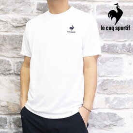 ルコック Tシャツ 上 メンズ le coq sportif 半袖 吸汗速乾 UPF15 ランニング ジョギング ジム ドライ エコペットショートスリーブシャツ QMMTJA30Z| 大きいサイズ 有 ゴルフ スポーツウェア トレーニングウェア