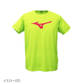 4/24-4/25 2日間限定ゲリラバーゲン 新作 ミズノ Tシャツ 上 メンズ Mizuno 半袖 ビッグロゴ ドライ 速乾 32JA8155| 大きいサイズ 有 スポーツウェア トレーニングウェア ドライ