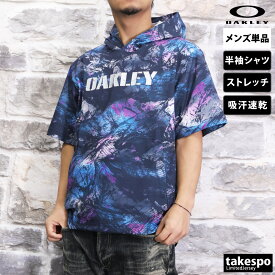 新作 オークリー Tシャツ 上 メンズ OAKLEY 半袖 パーカー ストレッチ 吸汗 速乾 野球 ベースボール FOA406364| 大きいサイズ 有 プラクティスシャツ プラシャツ スポーツウェア トレーニングウェア 速乾