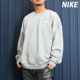 スーパーセール最大3000円オフクーポン有! ナイキ スウェット トレーナー メンズ ブランド 綿100 ゆったり クラブ フリース クルーネック NIKE スウェットシャツ HJ1820 灰色 グレー 新作 大きいサイズ 有 スポーツウェア トレーニングウェア スポーツ おしゃれ あす楽