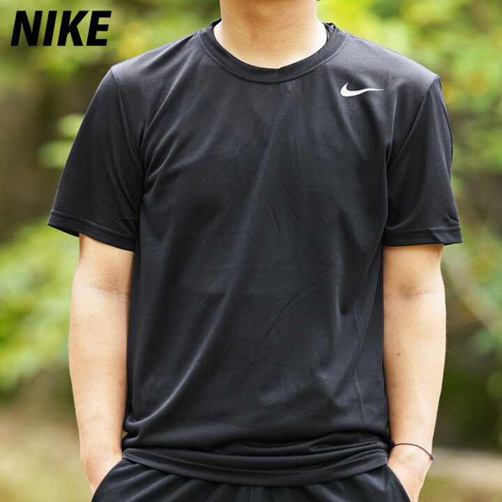 9/9-9/11 3日間限定ゲリラバーゲン 送料無料 定番 ナイキ Tシャツ 上 メンズ NIKE ドライ 吸汗速乾 半袖 DRI-FIT  レジェンド 718834 BLK 春夏用| 大きいサイズ 有 スポーツウェア トレーニングウェア ドライ スポーツ おしゃれ ブランド  限定ジャージのタケスポ