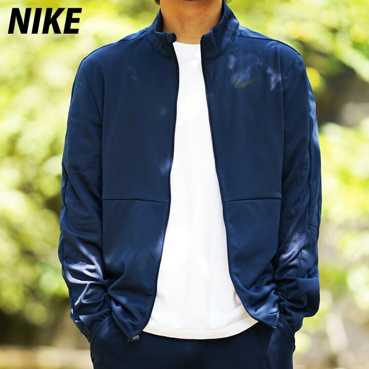 楽天市場 送料無料 新作 ナイキ ジャージジャケット 上 メンズ Nike 保温 吸汗速乾 ドライ 薄手 裏フリース Epic エピック Cu4948 Nvy あす楽 限定ジャージのタケスポ