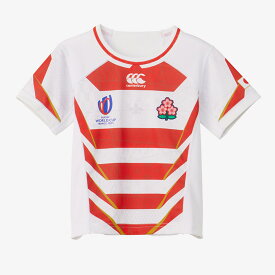 送料無料 カンタベリー レプリカユニフォーム ジュニア CANTERBURY 半袖 ジャパン キッズ レプリカホームジャージ JAPAN RWC2023 KIDS REPLICA HOME JERSEY RGJ33982WC あす楽| 男 女の子 キッズ