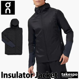 ＼LINEで10%クーポン／オン Insulator Jacket ウインドジャケット 上 メンズ On パーカー 保温 通気性 軽量 インシュレータージャケット 14400325M あす楽 黒 ブラック| 大きいサイズ 有 スポーツウェア トレーニングウェア