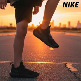 ナイキ スニーカー ジュニア ブランド NIKE フレックスランナー 4 シューズ スリッポン レザー 合皮 IF2893001 あす楽 黒 ブラック 新作 男 女の子 キッズ スポーツ おしゃれ