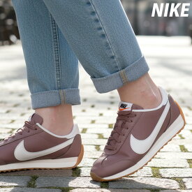 ナイキ スニーカー レディース ブランド NIKE パシフィック・レザー シューズ レザー 革 皮革 ローカット 薄底 HV6430200 あす楽 茶色 ブラウン ウィメンズ かわいい 大きいサイズ 有 スポーツ おしゃれ