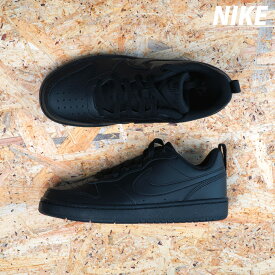 ナイキ スニーカー ジュニア ブランド NIKE コート ボロー LOW リクラフト シューズ カジュアル 通学 DV5456002 黒 ブラック 新作 男 女の子 キッズ スポーツ おしゃれ