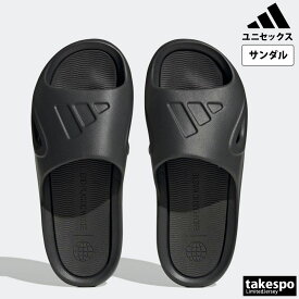 アディダス ADICANE 新作 サンダル ユニセックス adidas スライド スポーツサンダル スポサン HQ9915 黒 ブラック|
