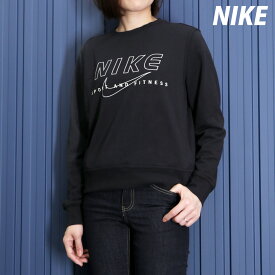 5/25-5/26 2日間限定ゲリラバーゲン ナイキ 新作 スウェットシャツ 上 レディース NIKE 裏毛 クルーネック 綿混 FB5649 あす楽 黒 ブラック| ウィメンズ かわいい 大きいサイズ 有 トップス ウォーキング ウェア スポーツウェア トレーニングウェア