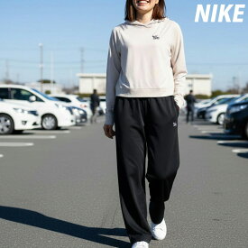 マラソン最大3000円オフクーポン有！ ナイキ セットアップ レディース スウェット 上下 チル ニット ブランド NIKE フード付き フーディ プルオーバー IQ0091 薄茶色 ベージュ 上下セット ウィメンズ かわいい 大きいサイズ 有 ウォーキング ウェア