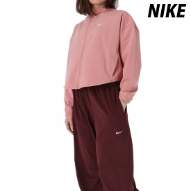 スーパーセール最大3000円オフクーポン有! ナイキ セットアップ レディース ウインドブレーカー 上下 ブランド NIKE ナイキワン IH8601 フード付き フーディ 薄手 軽量 クロップド丈 はっ水 撥水 桃色 ピンク 新作 上下セット ウィメンズ ウーブン woven