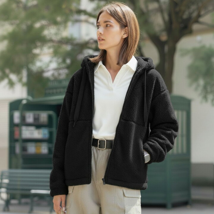 楽天市場】アディダス ボアジャケット ブランド レディース フード付き 