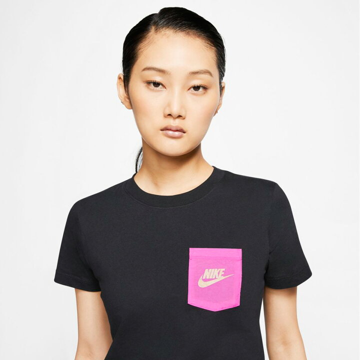 楽天市場 送料無料 ナイキ Tシャツ 上 レディース Nike ロゴ 半袖 Ct55 Blk スポーツウェア トレーニングウェア ウィメンズ かわいい 大きいサイズ 有 トップス ウォーキング ウェア スポーツ おしゃれ ブランド 限定ジャージのタケスポ