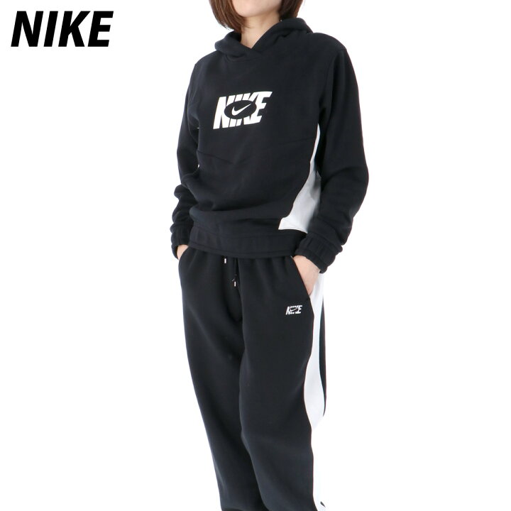 楽天市場 送料無料 新作 ナイキ スウェット 上下 レディース Nike パーカー パンツ 裏起毛 Dq7111 Blk あす楽 セットアップ 上下セット ウィメンズ かわいい 大きいサイズ 有 ウォーキング ウェア スポーツウェア トレーニングウェア 限定ジャージのタケスポ