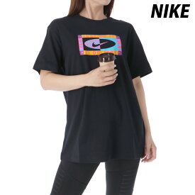 ナイキ SALE セール Tシャツ 上 レディース NIKE 半袖 綿混 グラフィック FB8198 黒 ブラック| ウィメンズ かわいい 大きいサイズ 有 トップス ウォーキング ウェア スポーツウェア トレーニングウェア