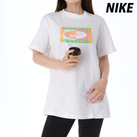 4/20-4/21 2日間限定ゲリラバーゲン SALE セール ナイキ Tシャツ 上 レディース NIKE 半袖 綿混 グラフィック FB8198| ウィメンズ かわいい 大きいサイズ 有 トップス ウォーキング ウェア スポーツウェア トレーニングウェア