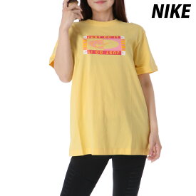 ナイキ SALE セール Tシャツ 上 レディース NIKE 半袖 綿混 グラフィック FB8198 黄色 イエロー| ウィメンズ かわいい 大きいサイズ 有 トップス ウォーキング ウェア スポーツウェア トレーニングウェア