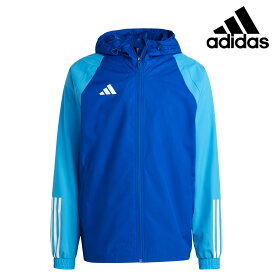 送料無料 新作 アディダス ウインドジャケット 上 メンズ adidas パーカー フルジップ サッカー はっ水 3ストライプス サイドライン フットサル TIRO23 DI376| 大きいサイズ 有 スポーツウェア トレーニングウェア