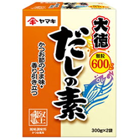 【まとめてお得】【4個販売】ヤマキ　だしの素大徳顆粒　300g＊2（600g）【4個セット】調味料