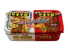 【送料無料　12個販売】ぺヤング　超大盛ハーフ＆ハーフ激辛235g　カップ麺