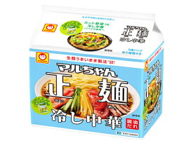 【送料無料】【6個販売】東洋水産　マルちゃん正麺 冷し中華 5食パック 118g×5