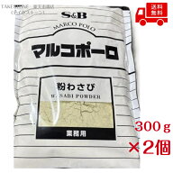 【送料無料】【2個販売】エスビー　マルコポーロ　粉わさび　（300g）　　業務用